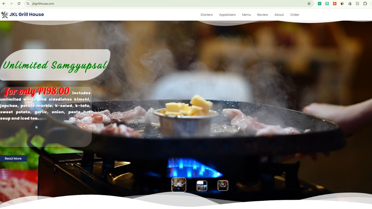 JKL Grillhouse Website